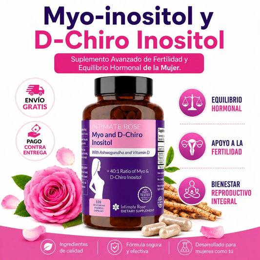 Myo & D-Chiro Inositol l Suplemento Avanzado Para la Fertilidad y el Equilibrio Hormonal de la Mujer