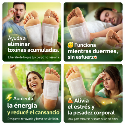 Parches Desintoxicantes Kinoki - Desintoxica tu cuerpo mientras duermes